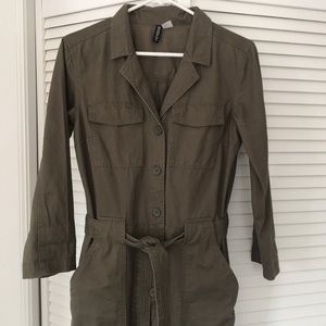 Army green jumpsuit